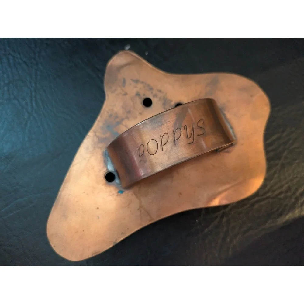 Poppys Bird Head Eagle Jay Copper Cookie Cutter 6.5 Inch Handle